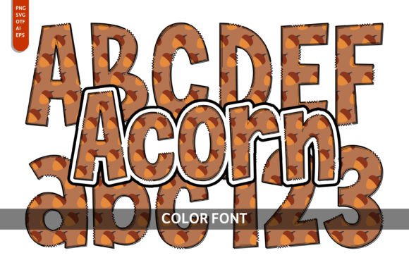 Acorn: A Whimsical Color Font for Autumn Designs