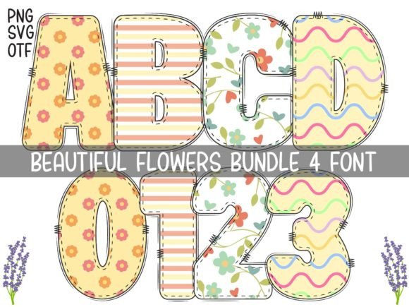 Beautiful Flowers: Elevate Your Designs with Whimsical Typography