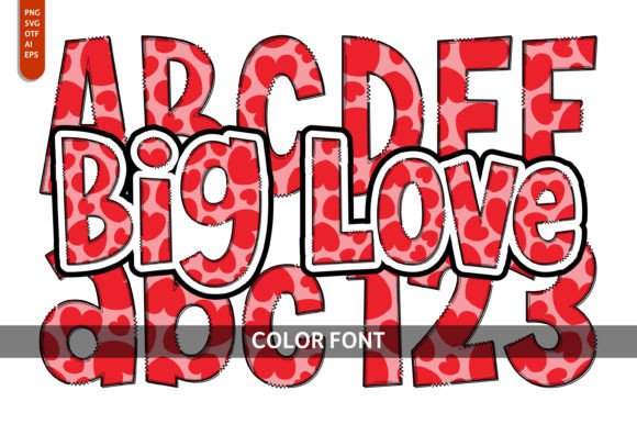 Big Love: A Playful Color Font for Creative Designs