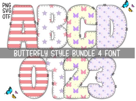 Butterfly Style: A Vibrant Font for Joyful Design