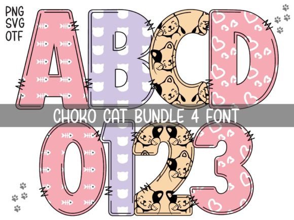 Choko Cat: A Charming Color Font for Modern Design