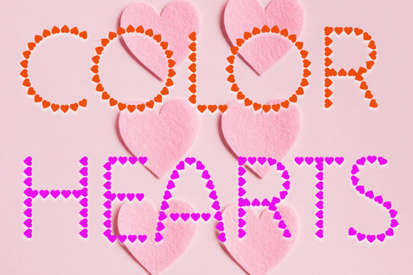 Color Hearts: A Unique SVG Font for Vibrant Designs