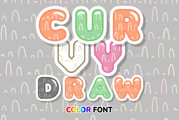 Curvy Draw: Elevate Your Designs with This Unique Color Font