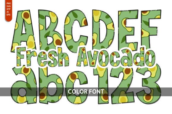 Fresh Avocado: A Playful Font for Vibrant Design Projects