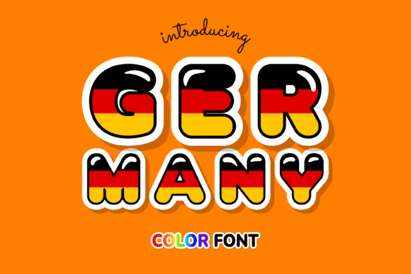 Germany: A Color Font Inspired by the German Flag