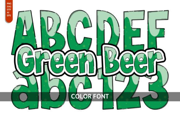 Green Beer: A Playful Color Font for Creative Design