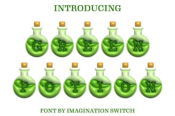 Green Potion: A 3D Font for Dynamic Visual Design
