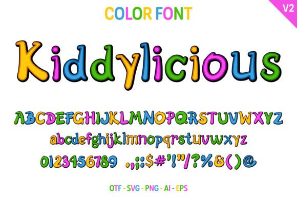 Kiddylicious V2: A Playful Font for Modern Children's Design
