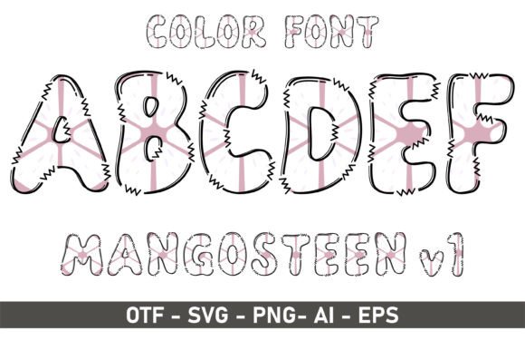 Mangosteen V1: A Playful Color Font for Creative Design