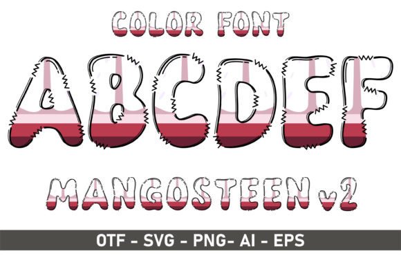 Mangosteen V2: A Playful Color Font for Creative Design