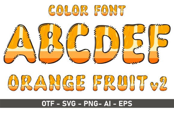 Orange V2: Vibrant Color Fonts for Playful Design