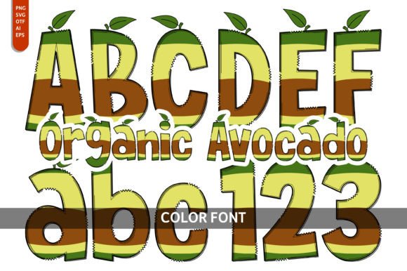 Organic Avocado: A Playful Font for Creative Design