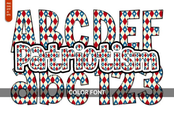 Patriotism in Design: A Playful Font for Creative Projects