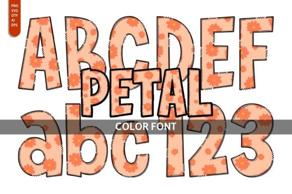 Petal: A Playful Color Font for Creative Design
