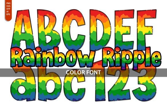 Rainbow Ripple: A Playful Design Element for Creative Projects