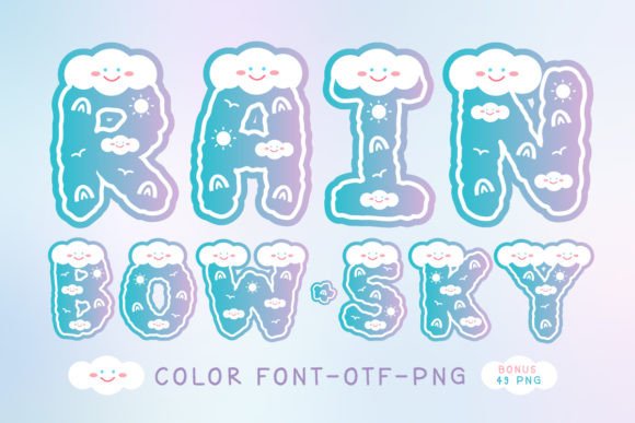 Rainbow Sky Cute Decorative Font: A Designer's Guide