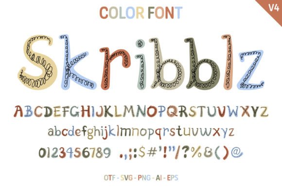 Skribblz V4: A Playful Typeface for Engaging Designs