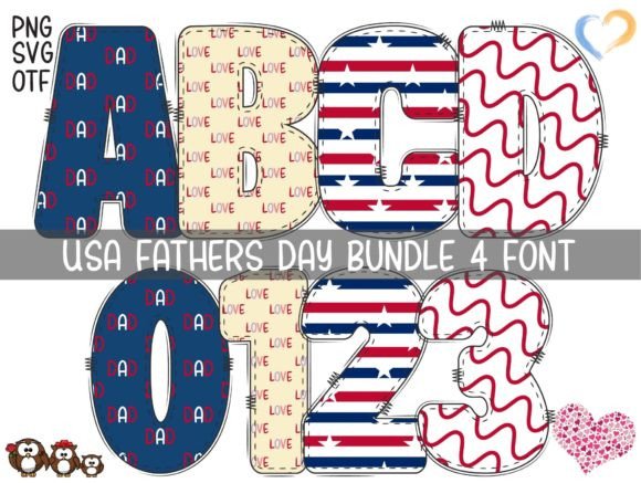 USA Fathers Day: A Patriotic Font for Creative Projects