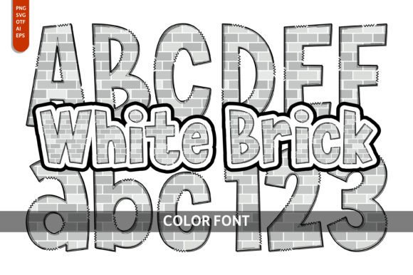 White Brick: A Playful Font for Creative Design Projects